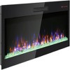 NAYSAYE Indoor Fireplace Wall Mounted Fireplace Insert Overheating Protection and Energy Efficient for Living Room, Black, 50"*4.3"*18.6" - 3 of 4