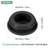 Unique Bargains Rubber Corrosion-Resistant Silicone Snap-in Locking Hole Plugs Black - 3 of 4
