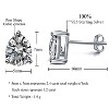 Paaaawaters 925 Sterling Silver Pear Shape 5A Cubic Zirconia Stud Earring - 4 of 4