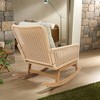 Hrinhom 24.8"W Patio Accent Rocking Chair With Cushions, Outdoor Wood Armchair For Balcony - 4 of 4