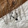 5PC Y2K Gothic Necklace Set | Star & Bead Emo Grunge Jewelry Pack - 3 of 4