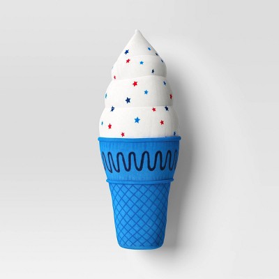 Ice Cream Shaped Throw Pillow White/Red/Blue - Sun Squad&#8482;_2