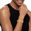 Ross-Simons 6.50 ct. t.w. Ruby Cuff Bracelet in 18kt Gold Over Sterling Silver - 2 of 4