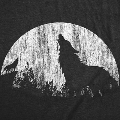 Мужские футболки Crazy Dog T-Shirts, Inc. Mens Funny T Shirts Moon Wolves Novelty Graphic Tee for Men - Crazy Dog Men's T Shirt for Animal Lovers Black XL — фото 2