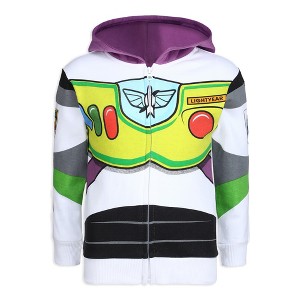 Disney Toy Story Woody or Buzz Lightyear Boys Zip Up Hoodie for Toddler and Little Kids - 1 of 3