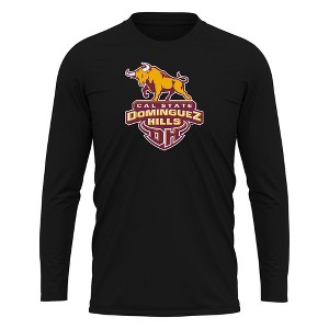 California State University - Dominguez Hills Adult Sport Long Sleeve Shirt Primary Logo, Athletic Heather - 1 of 4