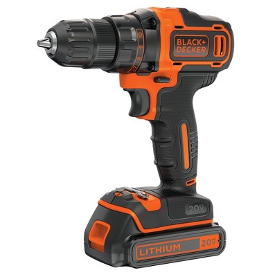  Black & Decker BDCDD220C 20V MAX Lithium-Ion 2-Speed 3/8 in. Cordless Drill Driver Kit (1.5 Ah) 