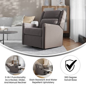 Taylor & Logan Lucy 3-in-1 Classic Manual Recliner - 1 of 4