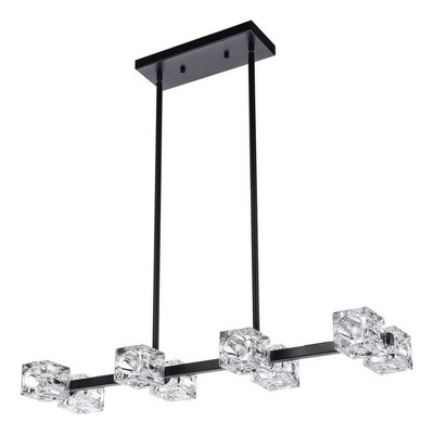 Elegant Lighting Lyra 30 inch Pendant Light in Black