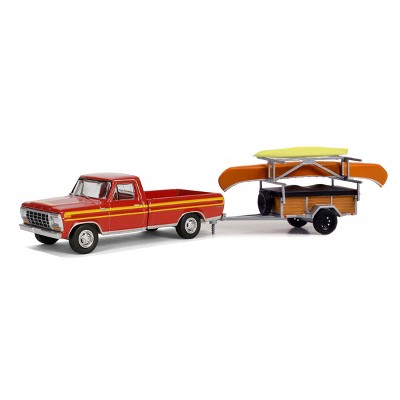 1/64 1978 Ford F-150 Ranger Explorer Kayak Canoe Trailer Rack Hitch Tow 32310-B