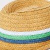 Baby Boys' Paper Straw Fedora - Cat & Jack™ Beige - 3 of 3