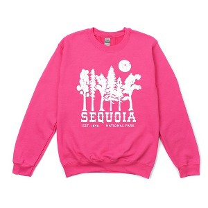 Simply Sage Market Women's Graphic Sweatshirt Vintage Sequoia National Park - L - Raspberry - 1 of 2