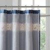 PAGED 72x72 Inch Shower Curtain Elegant Shower Curtain with Floral Patterns and Colorblocking for Bathroom, Machine Washable - 3 of 4