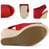 Perphy Women's Slingback Platform Heels Espadrille Wedges Sandals - 3 of 4