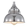 Chloe Lighting Ironclad Industrial 1 Light Chrome Indoor Wall Sconce 8"Wide - 2 of 4