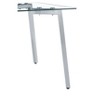 CAVINAS Dining Table Rectangle Glass Dining Table for Living Room, Dining Room - 4 of 4