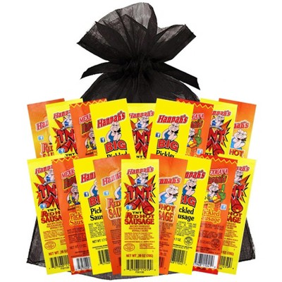 Hannah's 20-Piece Sampler (5 packs each of 4 assorted Hannah's Pickled Sausages)