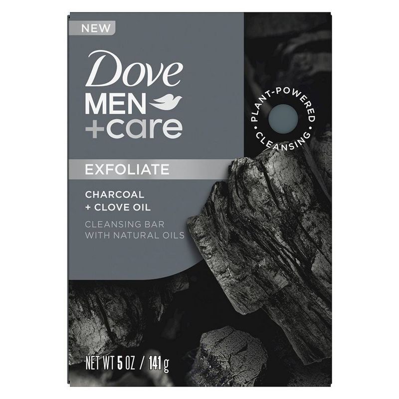 Dove Men+Care Exfoliate Plant Based Bar Soap - Charcoal &#38; Clove Oil - 5oz, 3 of 12