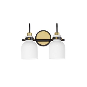Maxim Lighting Milk 2 - Light Vanity in  Satin Brass - 1 of 1