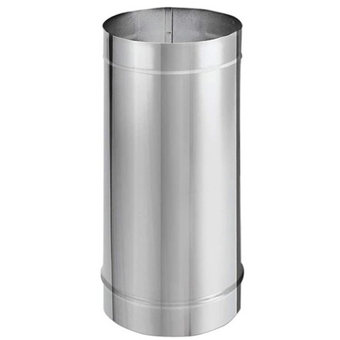Duravent Durablack 6dbk-48ss Stainless Steel Single Wall Wood Burning Stove  Pipe Connector To Vent Smoke And Exhaust, 48 Inches Long X 6 Inch Diameter  : Target