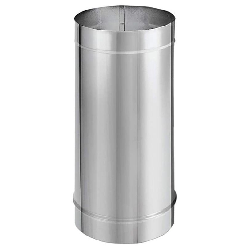 DuraVent DuraBlack 6DBK-48SS Stainless Steel Single Wall Wood Burning Stove Pipe Connector to Vent Smoke and Exhaust, 48 Inches Long x 6 Inch Diameter, 1 of 7