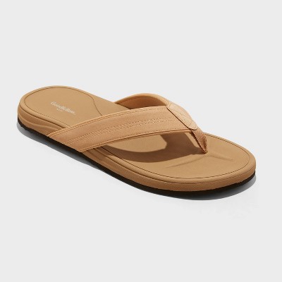 Men's Ian Comfort Flip Flop Thong Sandals - Goodfellow & Co™ Tan S : Target