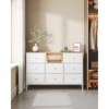 HDZNVF Fabric Dresser with Power Outlets - 2 of 4