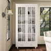 FUFU&GAGA Glass-Door Display Cabinet with Drawer,Buffet Hutch,Home Office Bookshelf ,Adjustable Shelves, Sturdy & Anti-Tip Design - 2 of 4