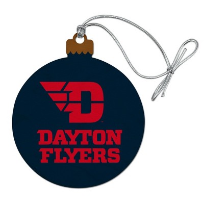 University of Dayton Secondary Wood Christmas Tree Holiday Ornament