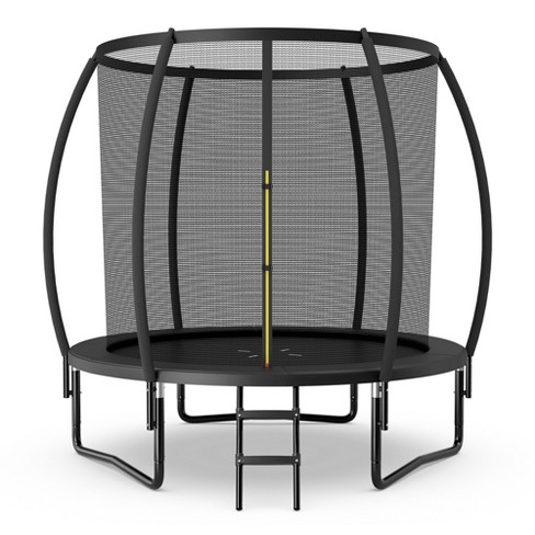 Costway Recreational Trampoline W/ Ladder Enclosure Net Pad Outdoor Black : Target