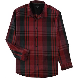 Alfani Mens Derby Plaid LS Button Up Shirt - 1 of 1