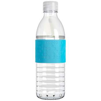 Copco Hydra Water Bottle 16.9 Ounce Non Slip Sleeve BPA Free Tritan Plastic Reusable