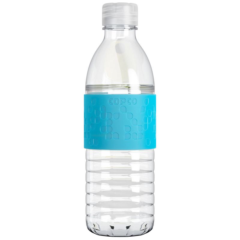 Copco Hydra Water Bottle 16.9 Ounce Non Slip Sleeve BPA Free Tritan Plastic Reusable, 1 of 8