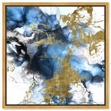 Art Remedy Angel Visit Square Colorful Modern Abstract Wall Art