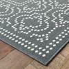 Oriental Weavers Marina 1247X Grey/ Ivory Indoor/Outdoor Area Rug - 2'3" x 7'6" - 2 of 2