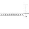 EVERLY JEWELRY | Sterling Silver Diamond Cut Curb Bevelled Bracelet, 8 inch - 2 of 4