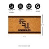 Evergreen Florida State University Natural Coir 28 x 16 Inches Indoor Outdoor Doormat - 2 of 4