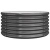vidaXL Garden Planter Powder-coated Steel 31.5"x31.5"x14.2" Anthracite - 2 of 4