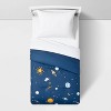 Space Cotton Comforter Set Navy - Pillowfort™ - image 4 of 4