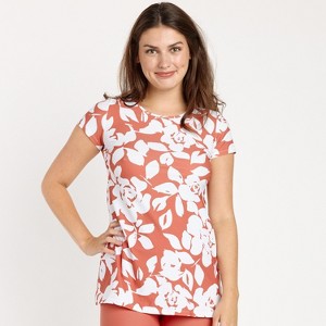 Calypsa Women's Longer Length UPF 50+ Anna Swim Tunic - 1 of 3