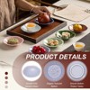 Unique Bargains Ceramic Decorative Lotus Pattern Mini Candy Serving Platter 4.25" - 3 of 4