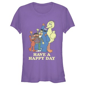 Junior's Sesame Street Have a Happy Day T-Shirt - 1 of 4