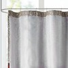 VYNXARIA 72*72"Elegant and luxurious jacquard design shower curtain pieced in polyoni and embroidery treatment,Red - 4 of 4