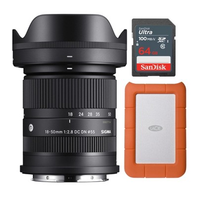 Sigma 1850mm f2.8 DC DN Contemporary Lens for L Mount with Hard Drive Bundle