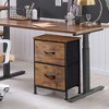 GALAXHERO Night Stand 2 Drawer Small Dresser for Bedroom, Closet, Dorm, Fabric Nightstand with Storage Bins - 2 of 4