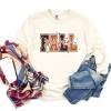 Simply Sage Market Women's Fall Season Stars Long Sleeve Garment Dyed Tee - 3 of 4