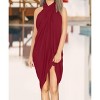 LA LEELA Women's Bikini Sarong Wraps Beachwear One Size Maroon G159 - 3 of 4
