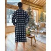 ADR Plush Fleece Men's Robe, Soft Cozy Warm Men's Bathrobe, Bath Robe - 3 of 4