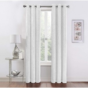 GoodGram 2 Pack Hotel Thermal Grommet 100% Blackout Window Curtain Panels - 1 of 2