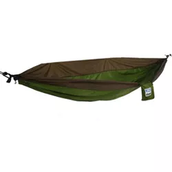 Equip 1Person Travel Hammock - Army Green/Sand Brown